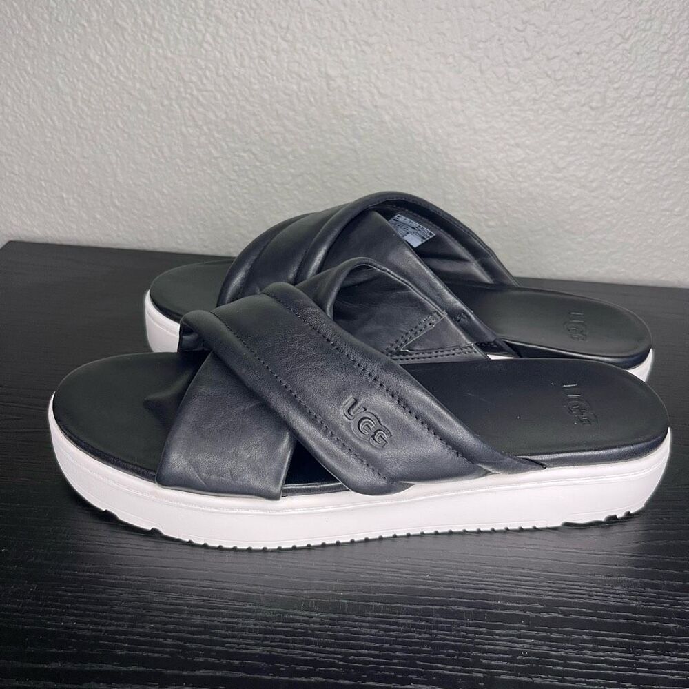 Ugg Zayne Platform Slides Size 10 - image 3